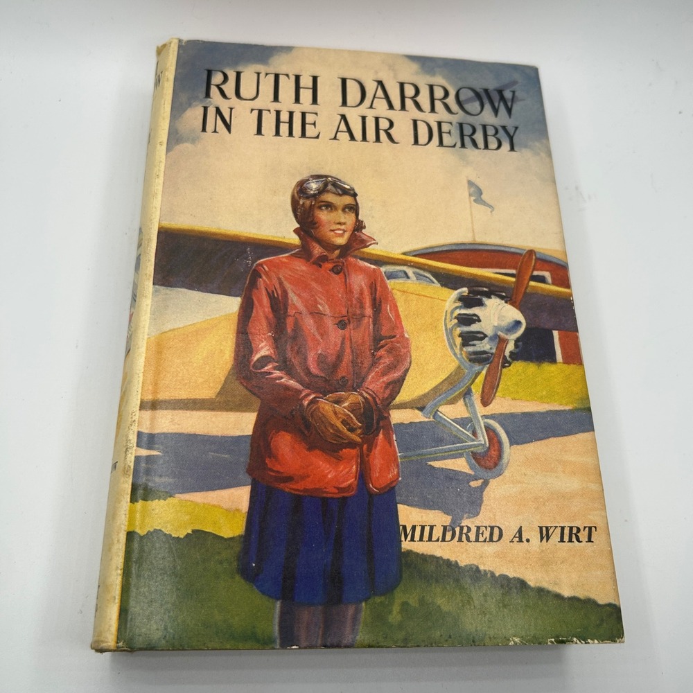 Grosset & Dunlap Ruth Darrow in the Air Derby Book 1930 Mildred Wirt Rare DJ